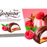 Konti "Bonjour" dezert suflé s příchutí  Panna Cotty a malin, 232g