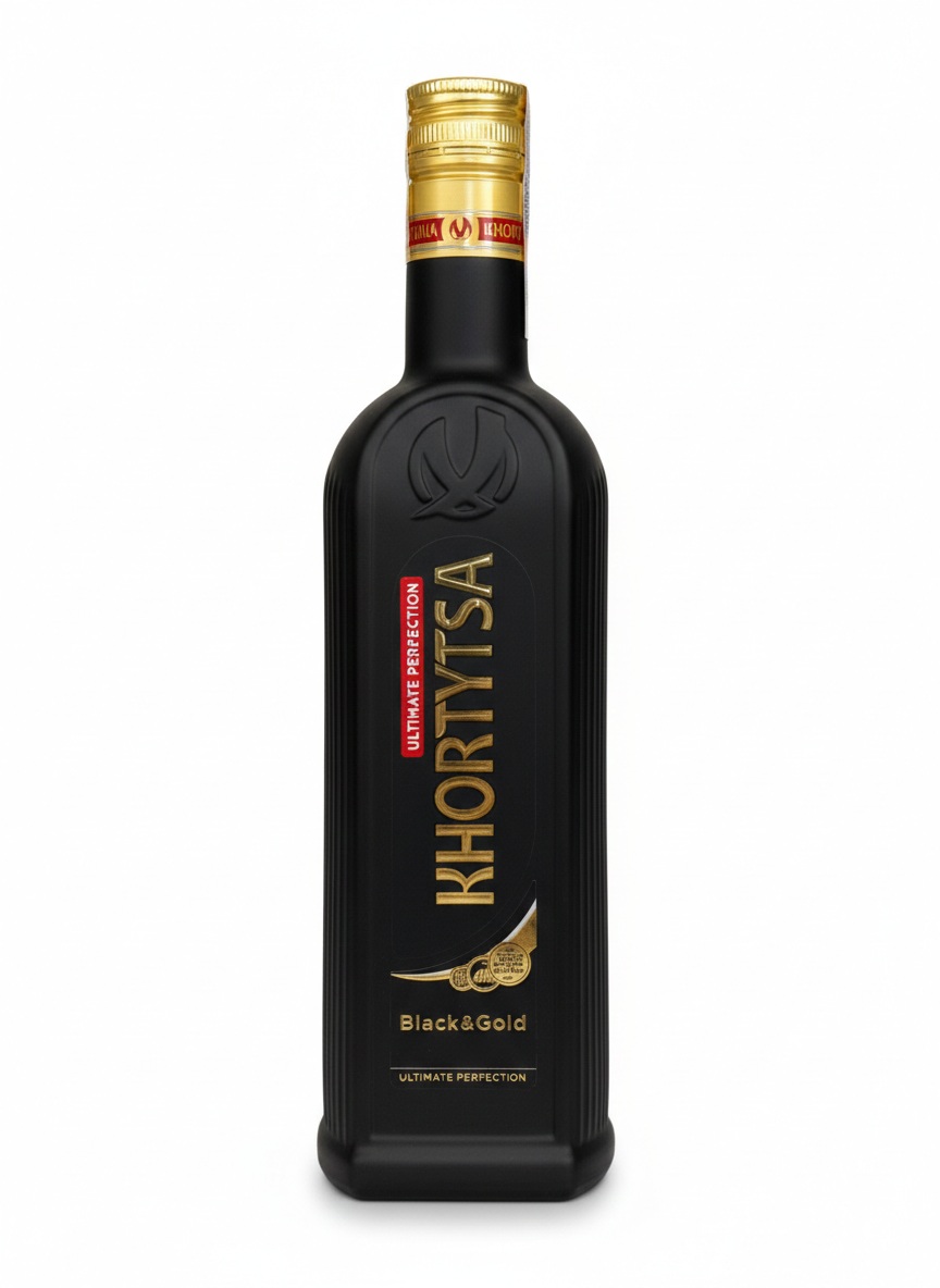 157 Vodka Khortytsa „Black & Gold“, 40 %, 0,5 L - Obrázek 1