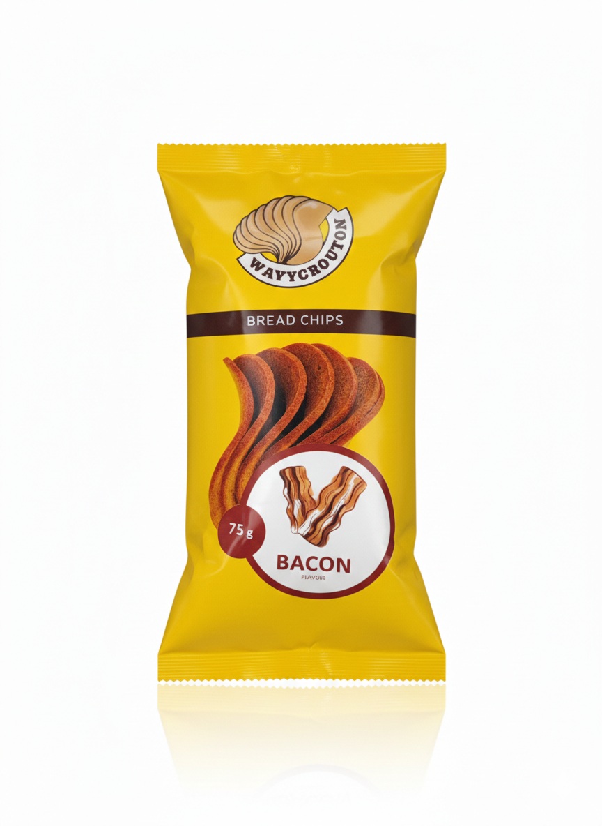 bacon Topinky žitno-pšeničné s příchutí a aromatem slaniny, 75g - Obrázek 1