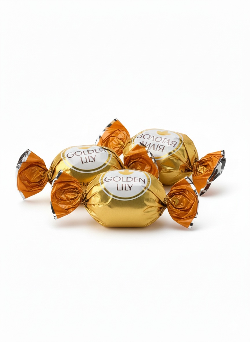 golden lily Bonbóny Golden Lily s příchutí pomeranče, 1kg - Obrázek 1