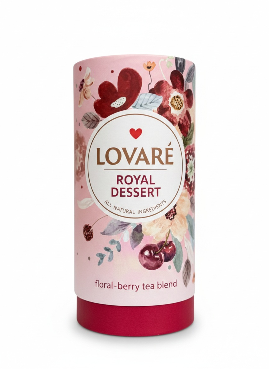 lovare royal desert Květinovo-ovocný čaj „Royal Dessert“ Lovaré, 80 g - Obrázek 1