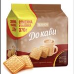 Sušenky „Ke kávě“ ROSHEN s příchutí pečeného mléka, 370 g