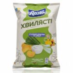 Brambůrky vlnité s příchutí smetany a cibule LUX, 125g
