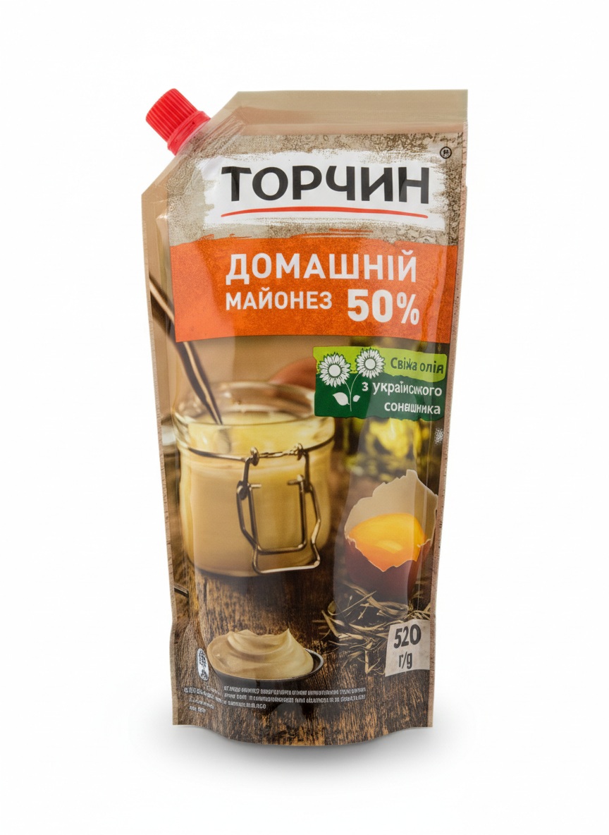 torčin majonez domašný 50% Majonéza „Domácí 50%“ Torčyn, 520g - Obrázek 1