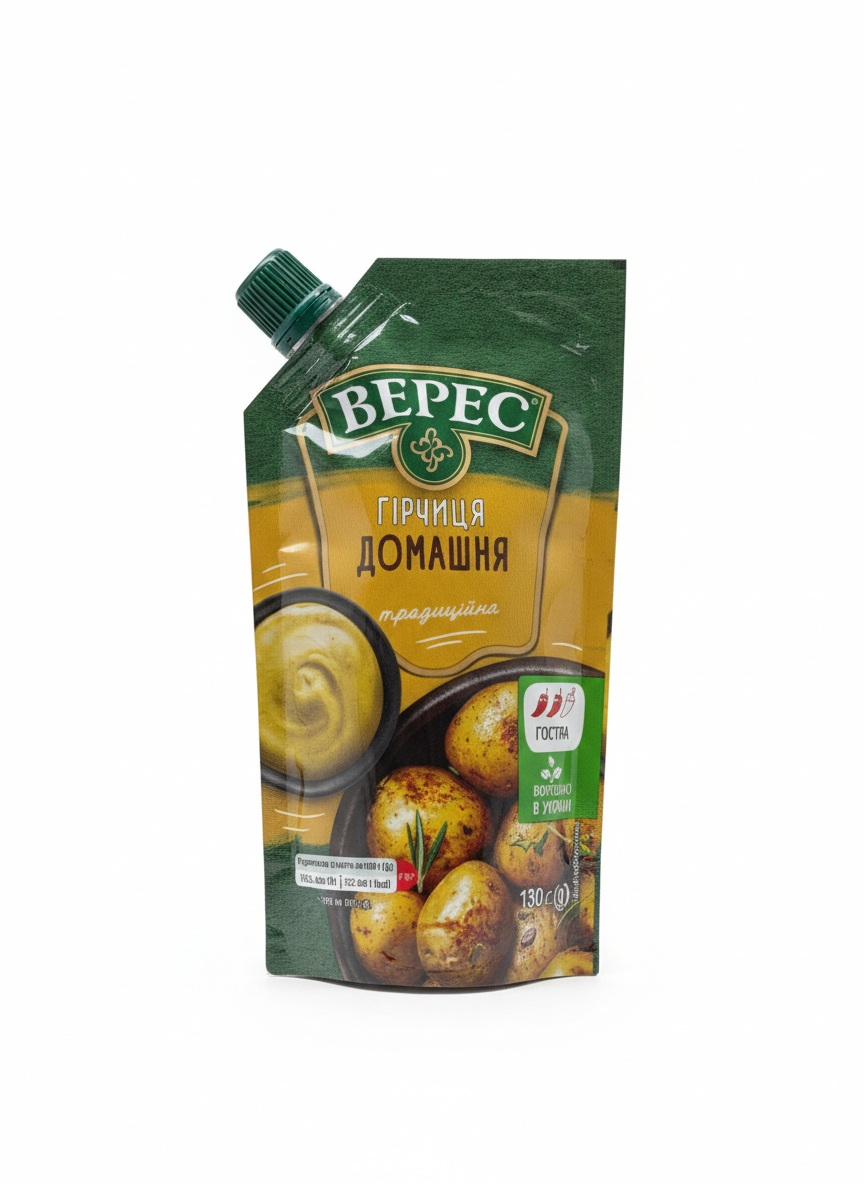 veres gorčica domašnja Hořčice „Domácí tradiční“ Veres, 130g - Obrázek 1