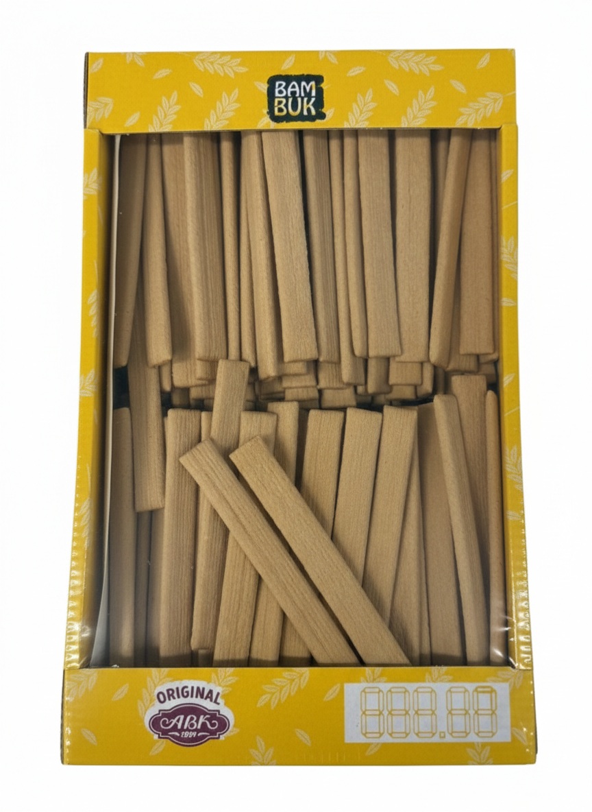 бам-бук сгущ молоко Tyčinky ABK "Bam-Buk“ (original) s čokoládovou náplní, 1kg - Obrázek 1