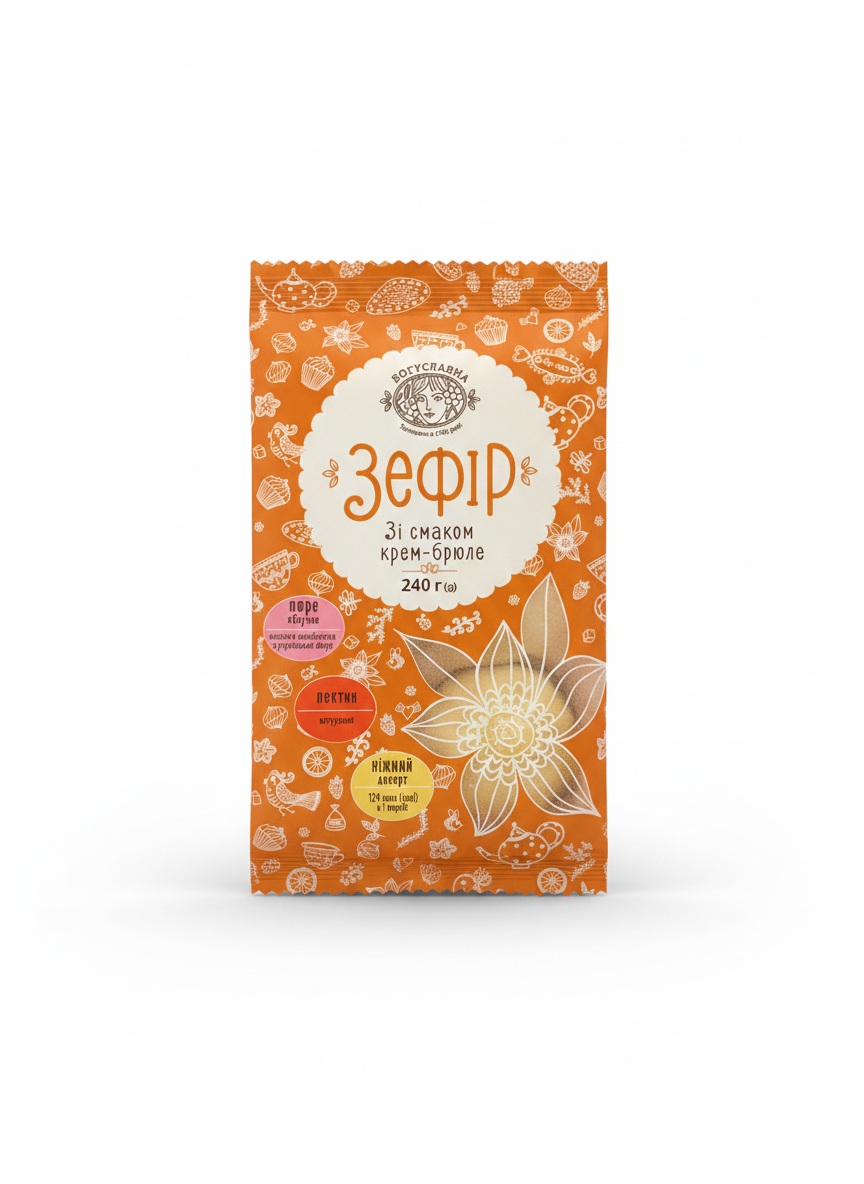 огусл крем-брюле Zefír s příchutí Crème Brûlée „Boguslavna“ 240 g - Obrázek 1