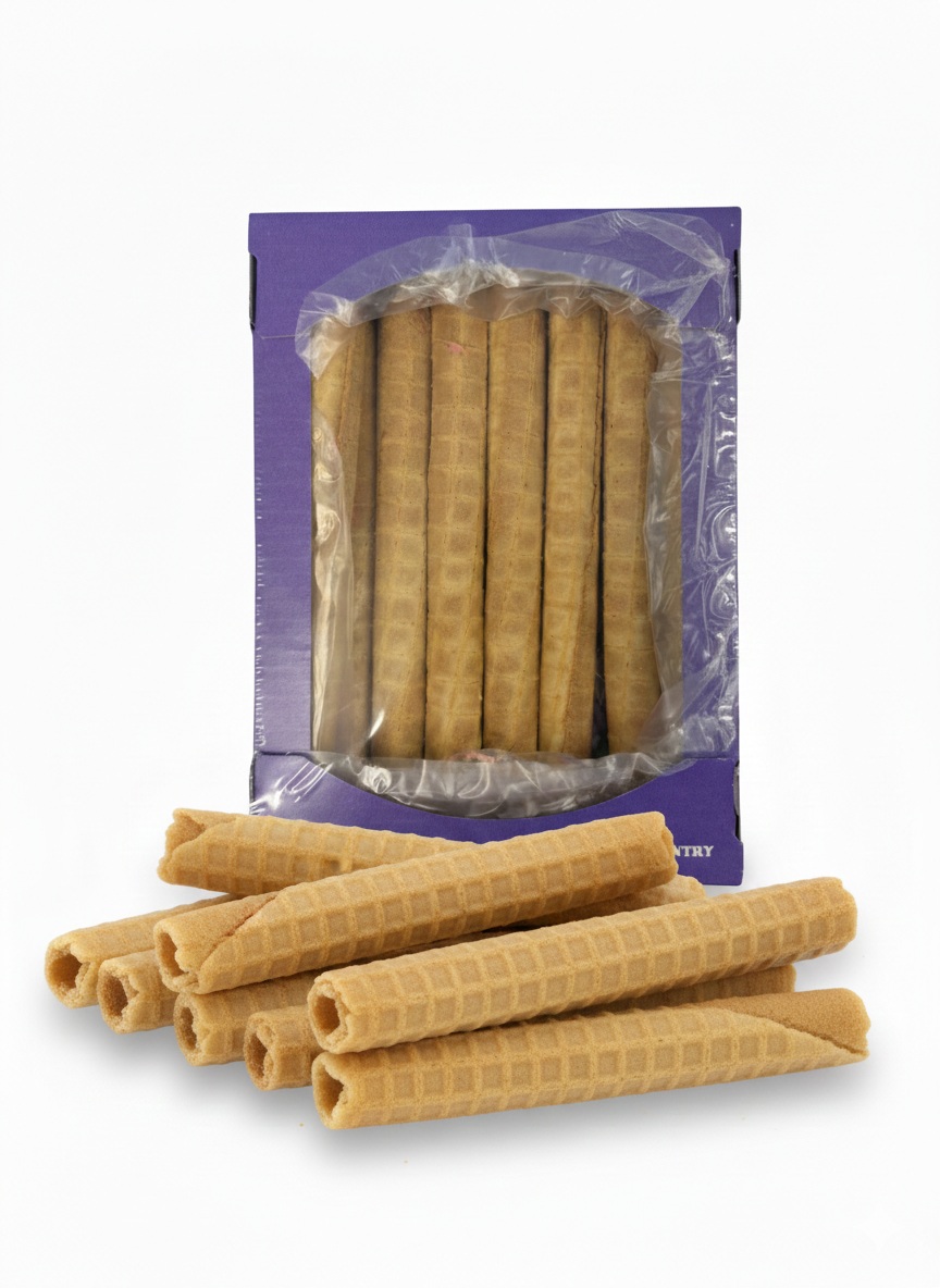 трубочки вафельные Vaflová trubička „CANNOLI“ s náplní Malina-jogurt, 350g - Obrázek 1