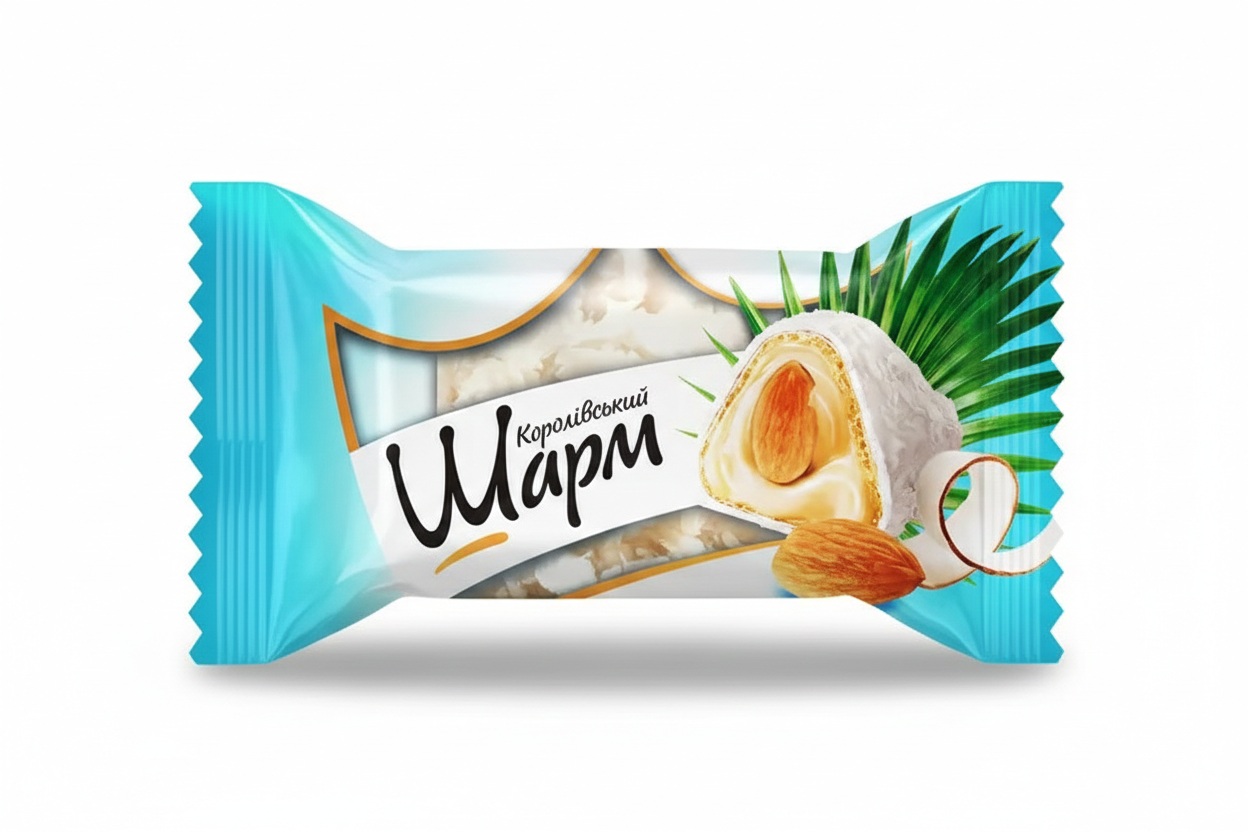 шарм кокос-миндаль Čokoládové bonbóny ROYAL CHARM KOKOS A MANDLE, 1kg - Obrázek 1