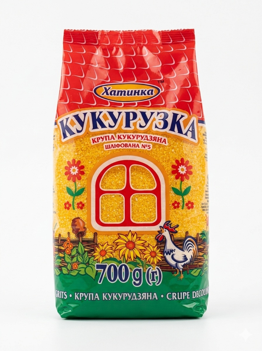 180 Kukuřičná krupice "Chatynka" šlifovaná №5, 700 g - Obrázek 1