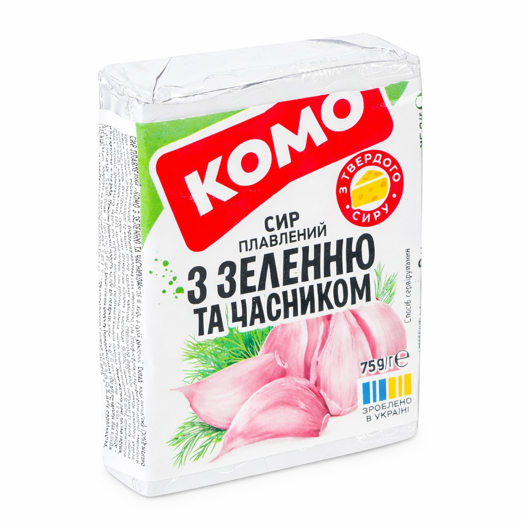 216 TAVENÝ SÝR KOMO S BYLINKAMI A ČESNEKEM 35 %, 75 g - Obrázek 1