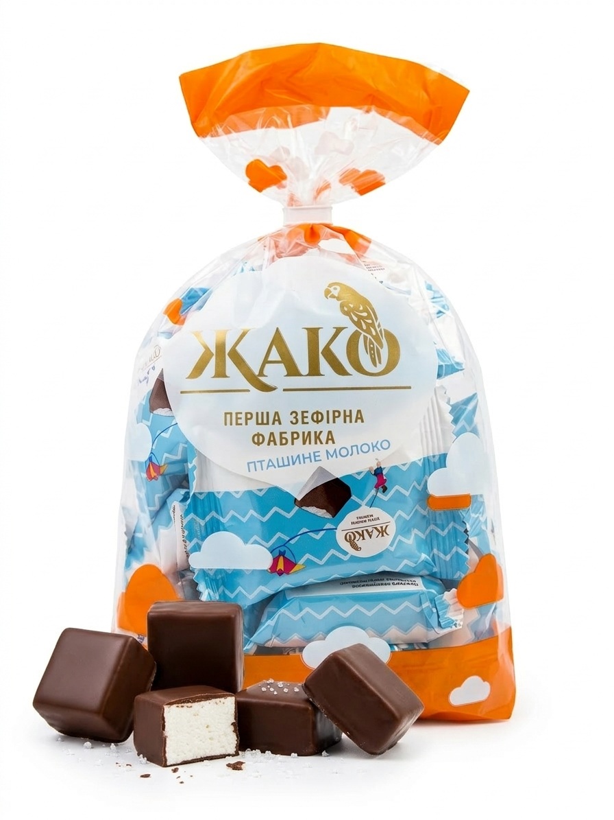221 GLAZOVANÉ BONBÓNY „PTAČÍ MLÉKO ŽAKO“ – VANILKA, 500 g - Obrázek 1