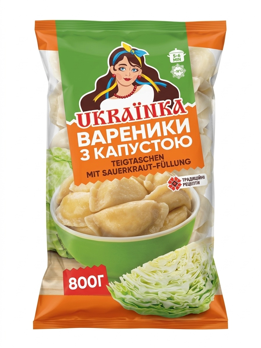 227 Vareniky se zelím, 800 g - Obrázek 1