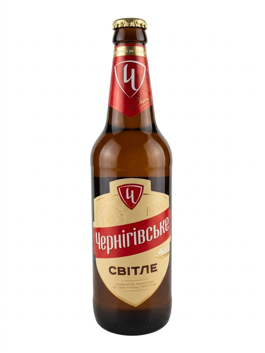 240 Černihivske Svitle – Světlé pasterizované pivo, 500 ml - Obrázek 1