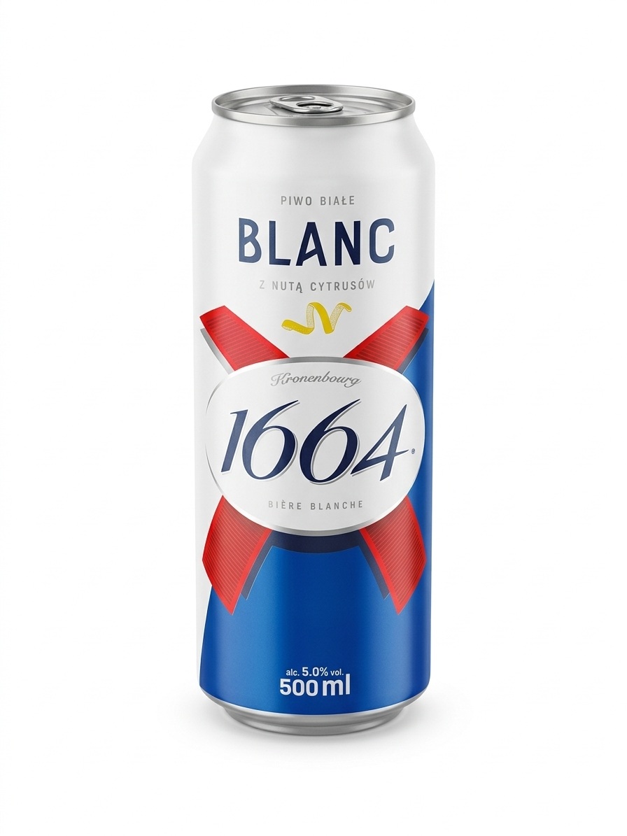 243 Kronenbourg 1664 Blanc – Pšeničné pivo bílé, 500 ml - Obrázek 1