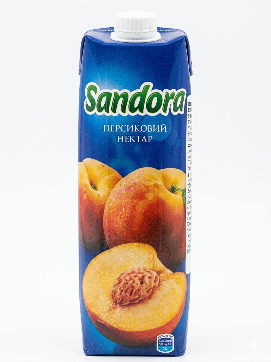287 Sandora Broskvový nektar s dužinou 1,0 L - Obrázek 1