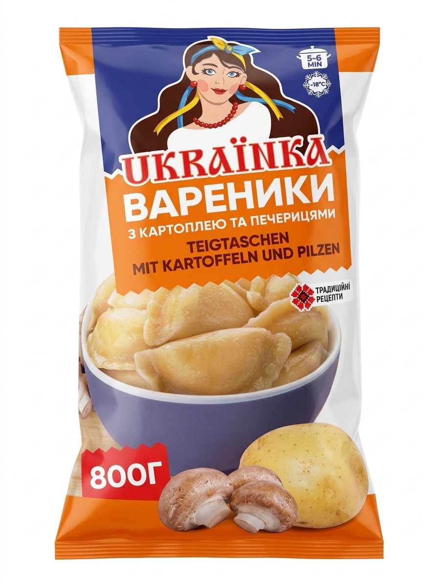 308 Vareniky s bramborami a žampiony, 800 g - Obrázek 1