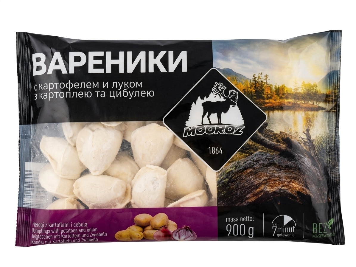 312 Vareniky s bramborami a cibulkou, 900 g - Obrázek 1